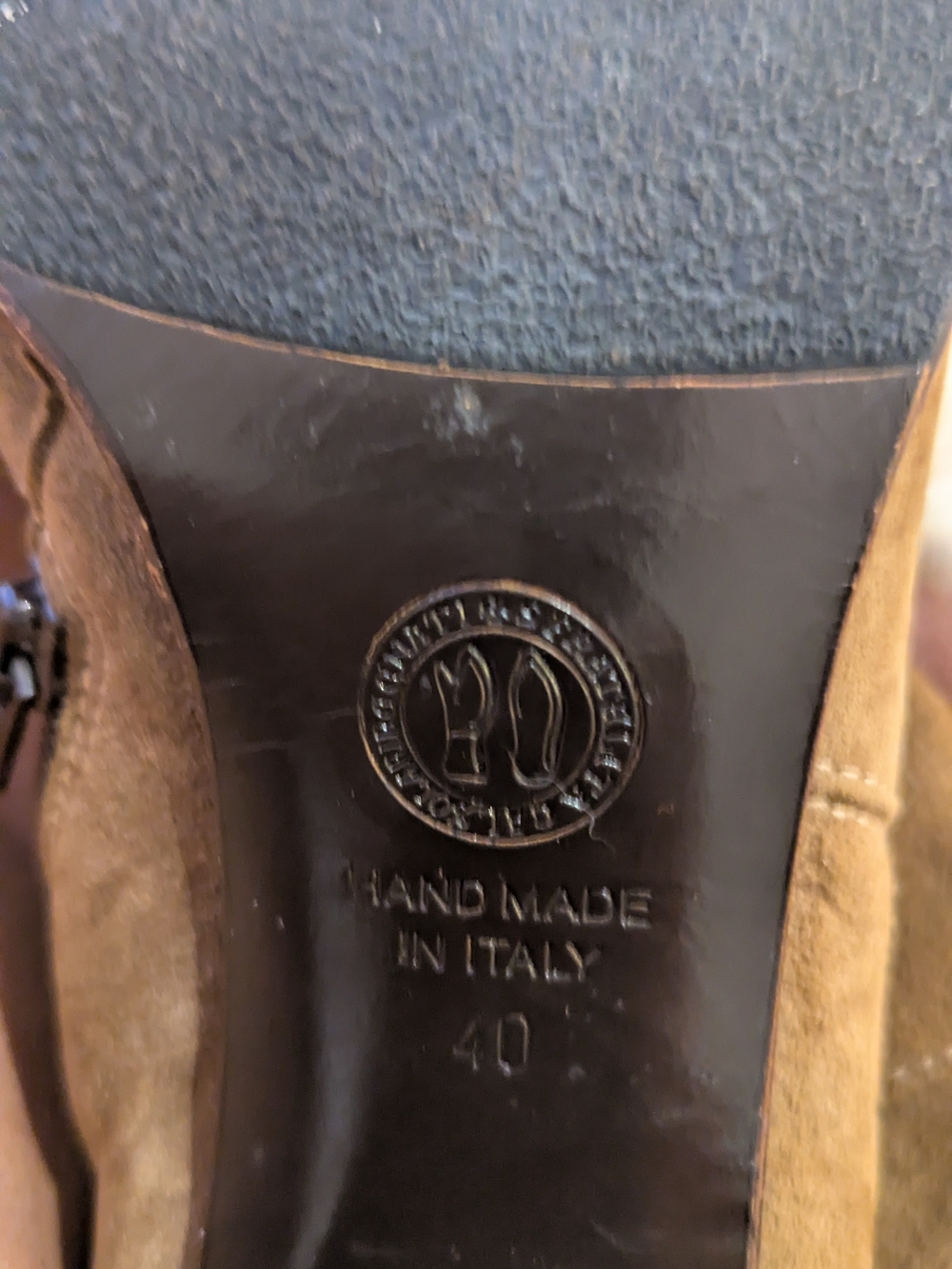 Handmade Italian Designer Knee-high Suede Boots calzaturifico Fratelli Soldini